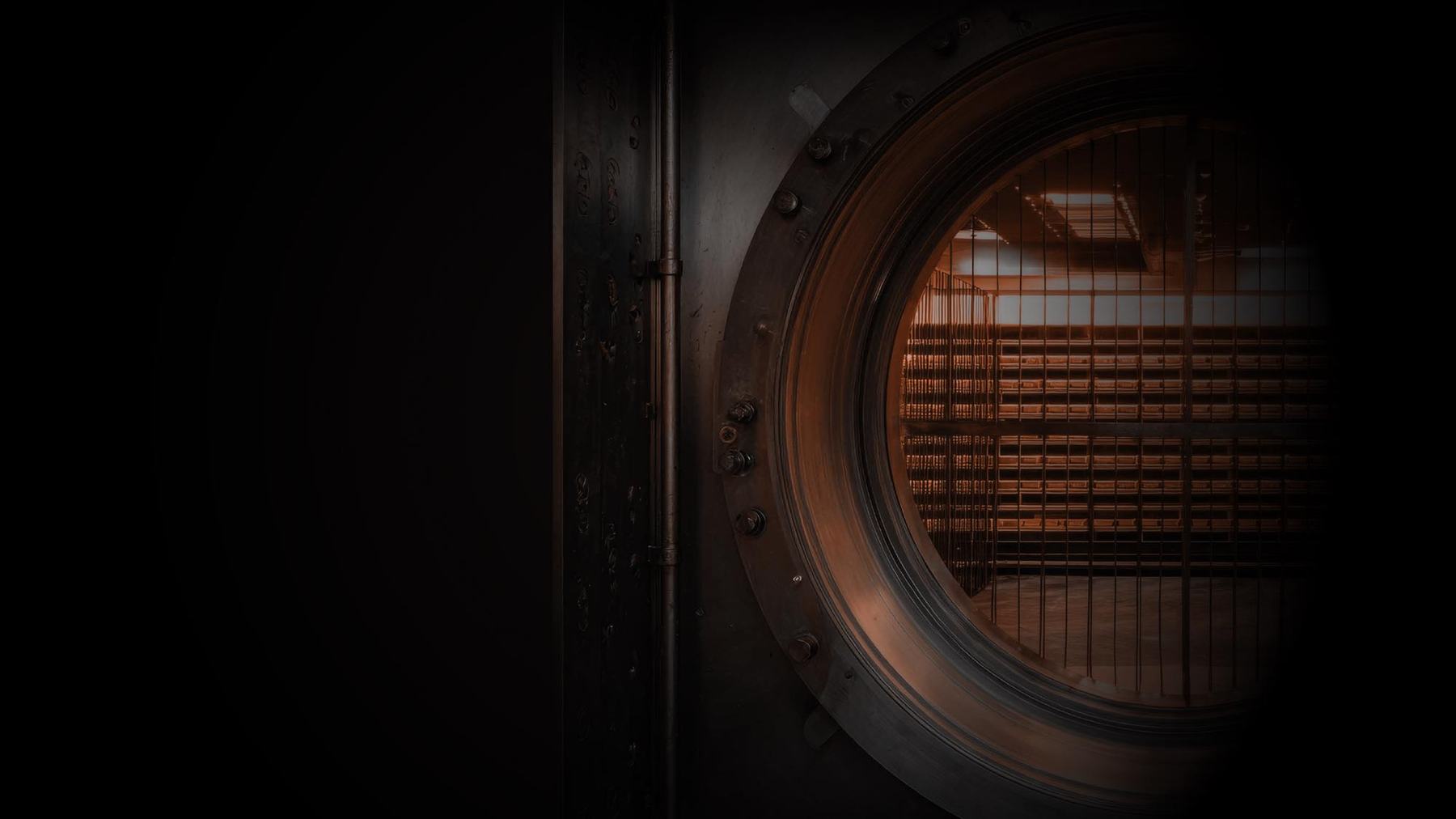 Security vault door used for asset custody